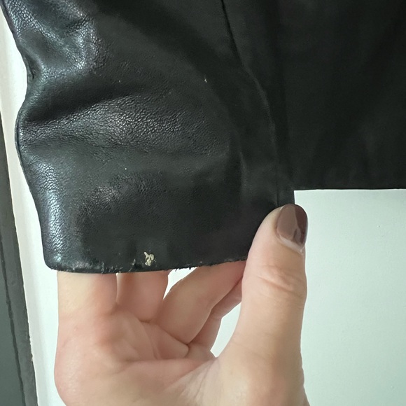 90s y2k buttery black genuine leather jacket - Picture 6 of 11